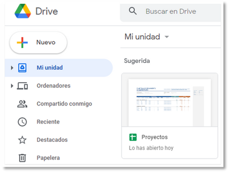 Organizar nuestros archivos en Google Drive