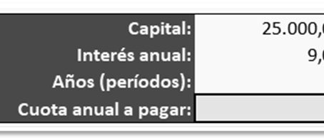 Las funciones PAGO, PAGOINT, y, PAGOPRINC