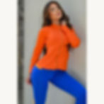 orange activewear jacket