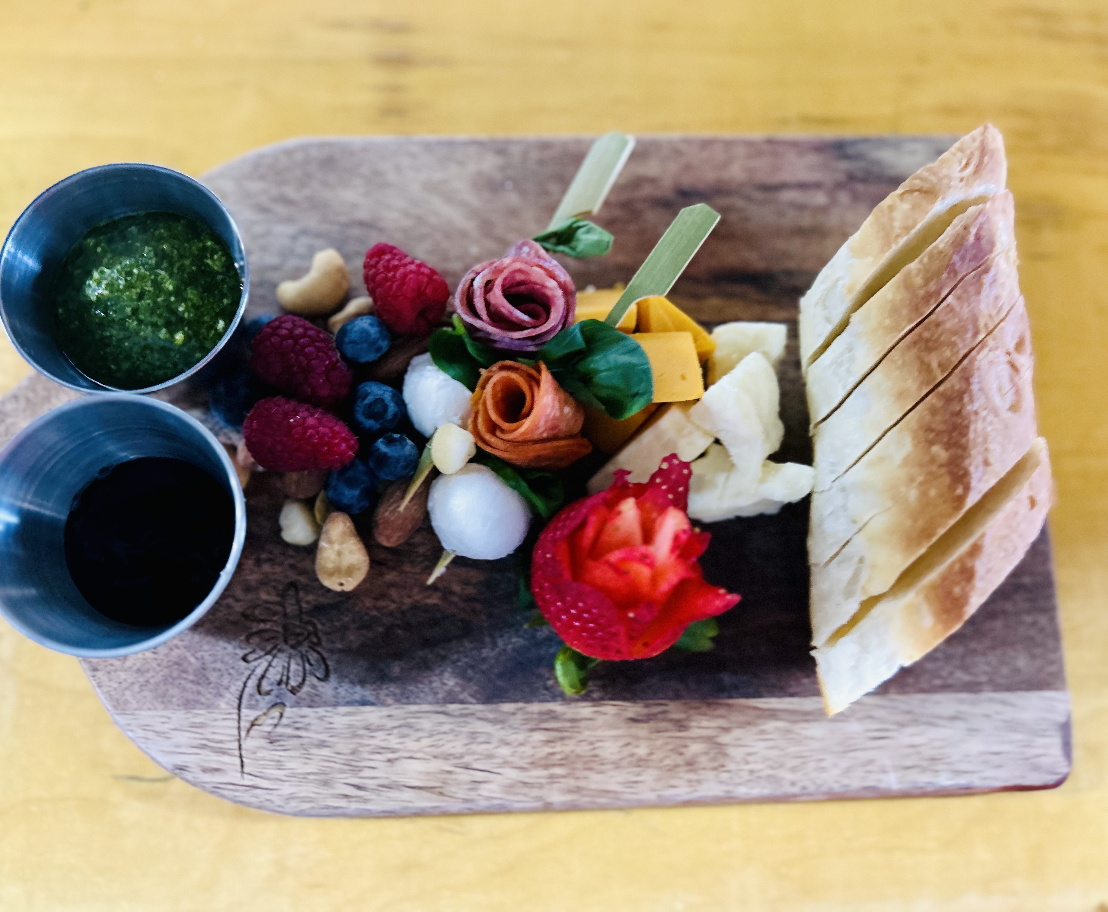 Arranged Food and Objects