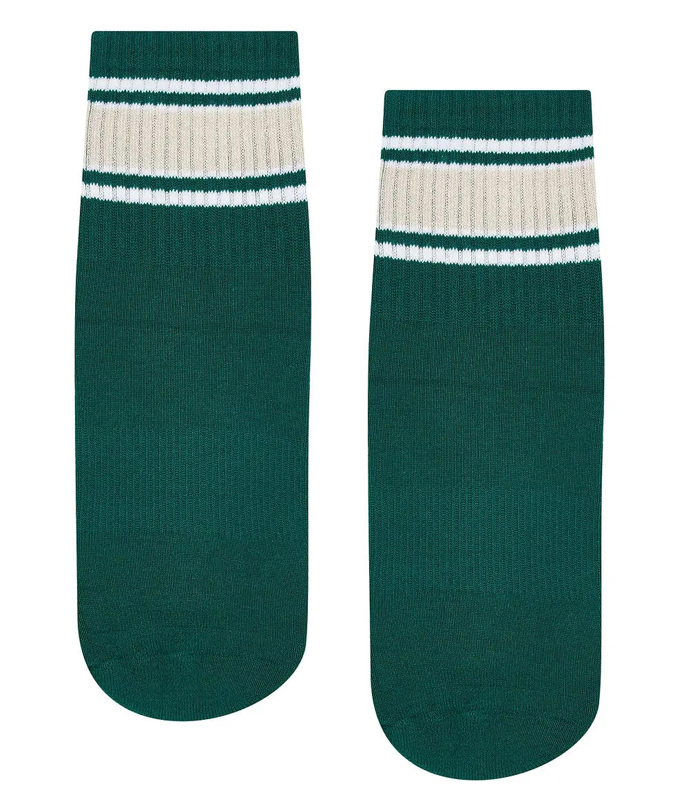 Thumbnail: Move Active Grip Socks | Emerald Oat Stripe