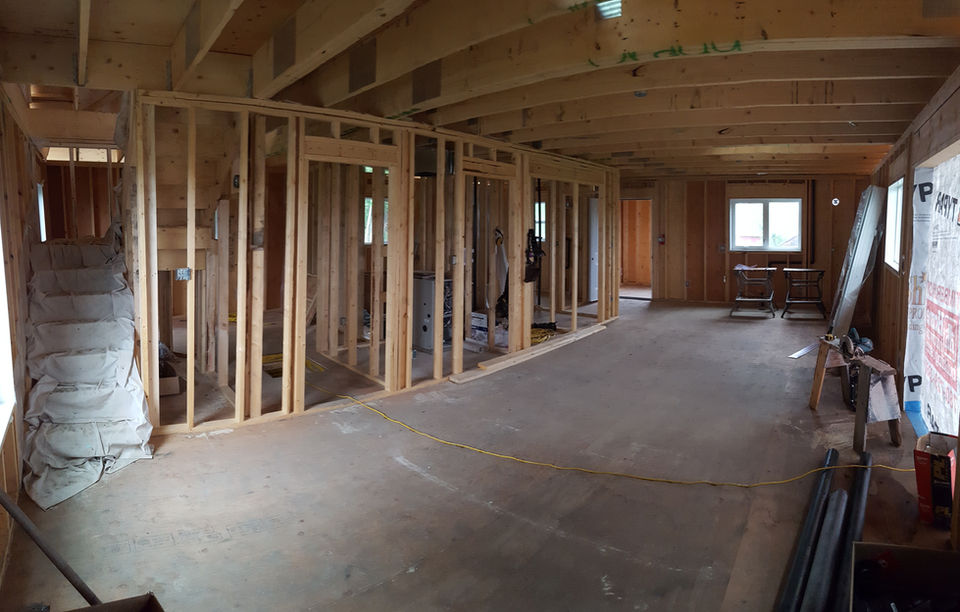 Renovation Portfolio: Interior Framing in Home Renovation Project
