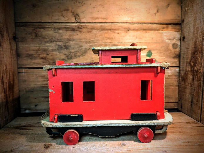 Train géant en fibre de carton, BUMPA (Milton Bradley), USA, 1930 à 1932