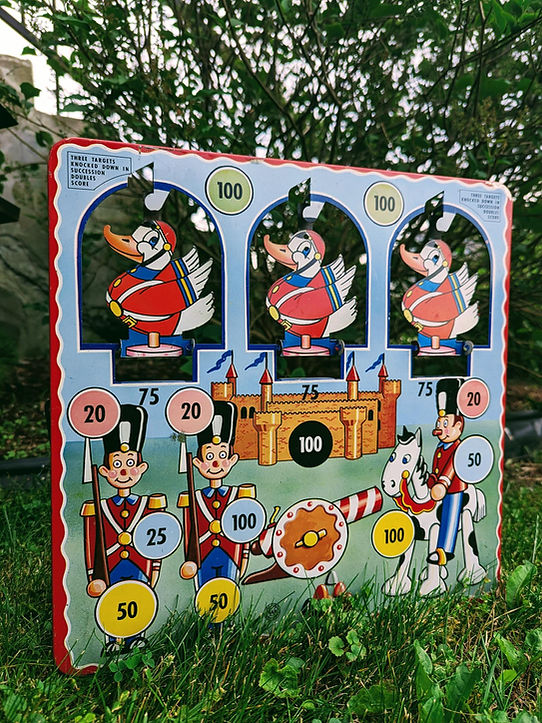 Jeu d'adresse, Knock Down Target Game, MARX, USA, 1950's
