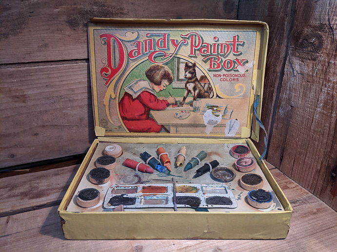 Ensemble de peinture, Milton Bradley, USA, 1910-1920
