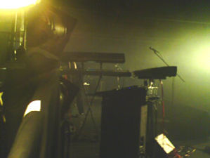 Keyboards on stage