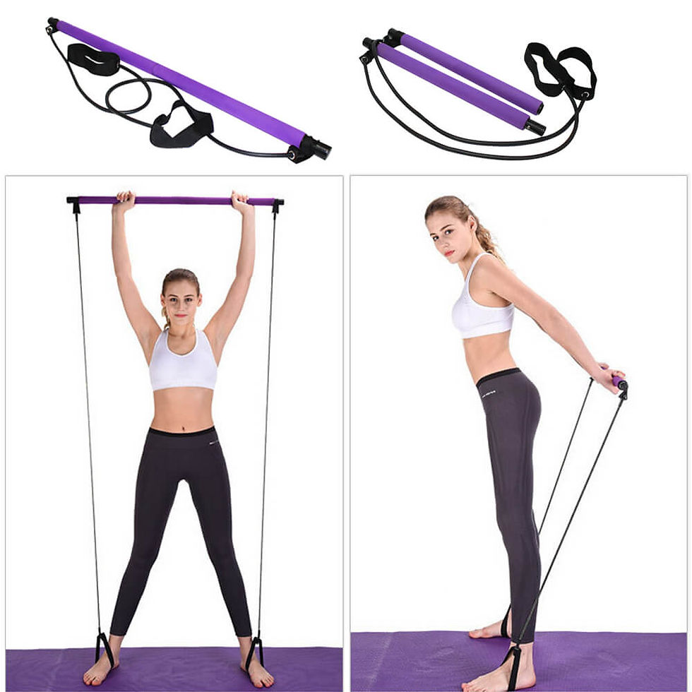 Miniatura: Women’s Fitness Resistance Bar for Home Workouts