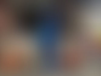 Local visiting a mercado with their dog in a personalized wagon.