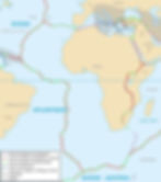 Frontières de Plaques tectoniques en Sud Atlantique
