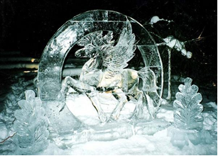 la Sculpture sur glace en Russie Parc Museon