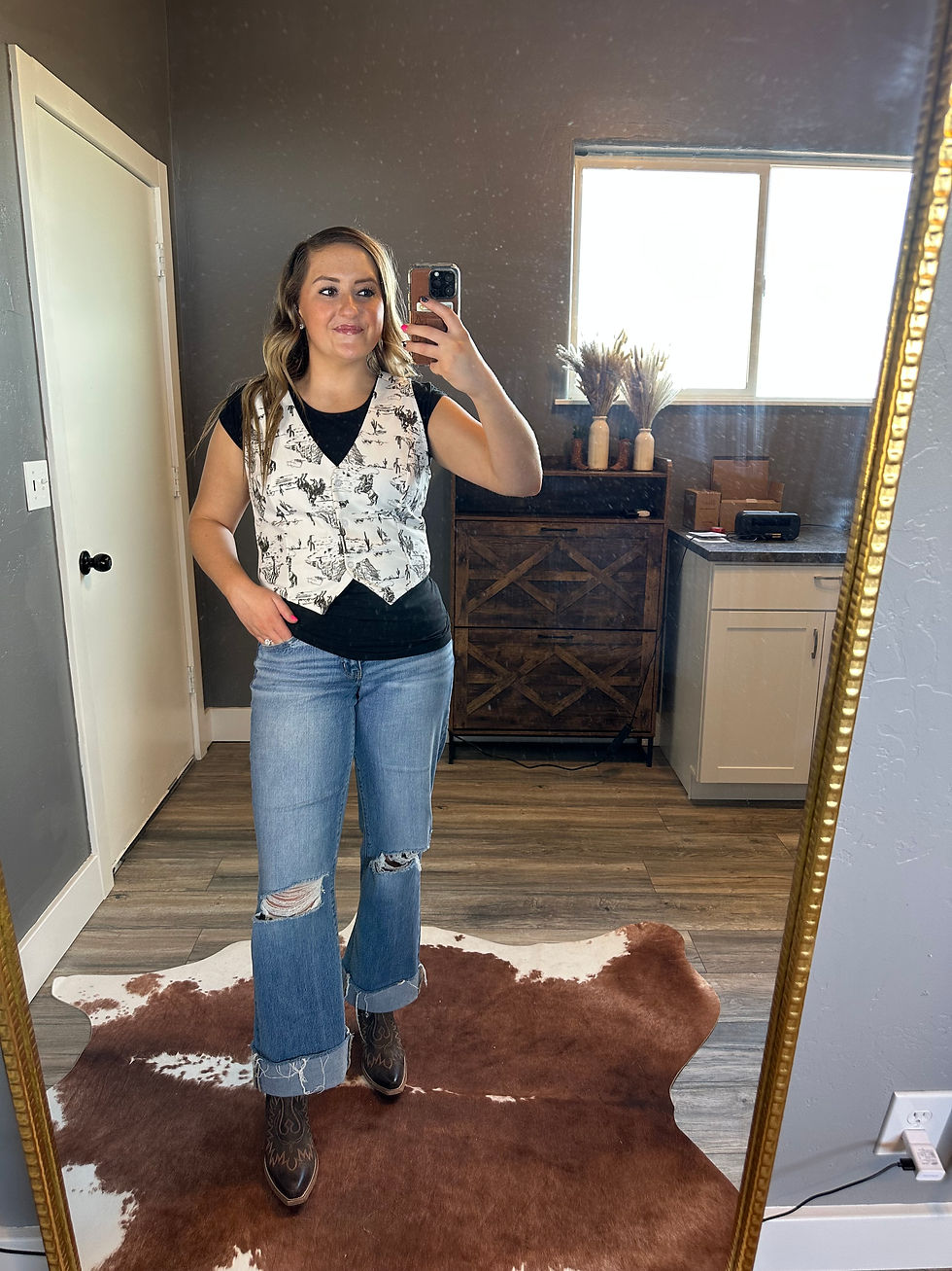 Thumbnail: Cowboy Print Vest