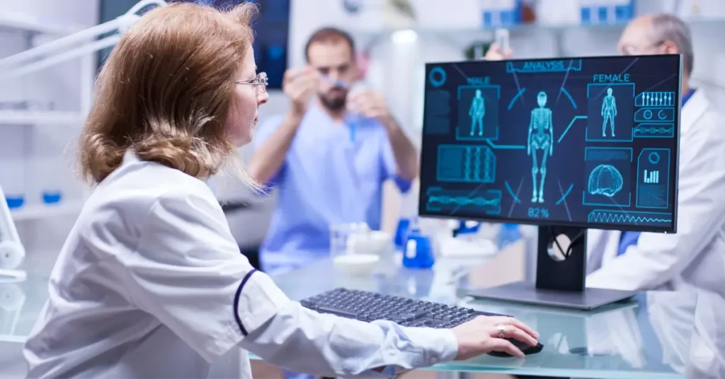 Doctor using AI