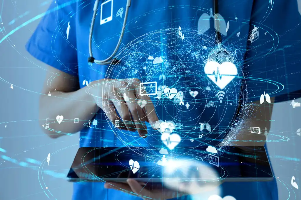 Doctor using AI