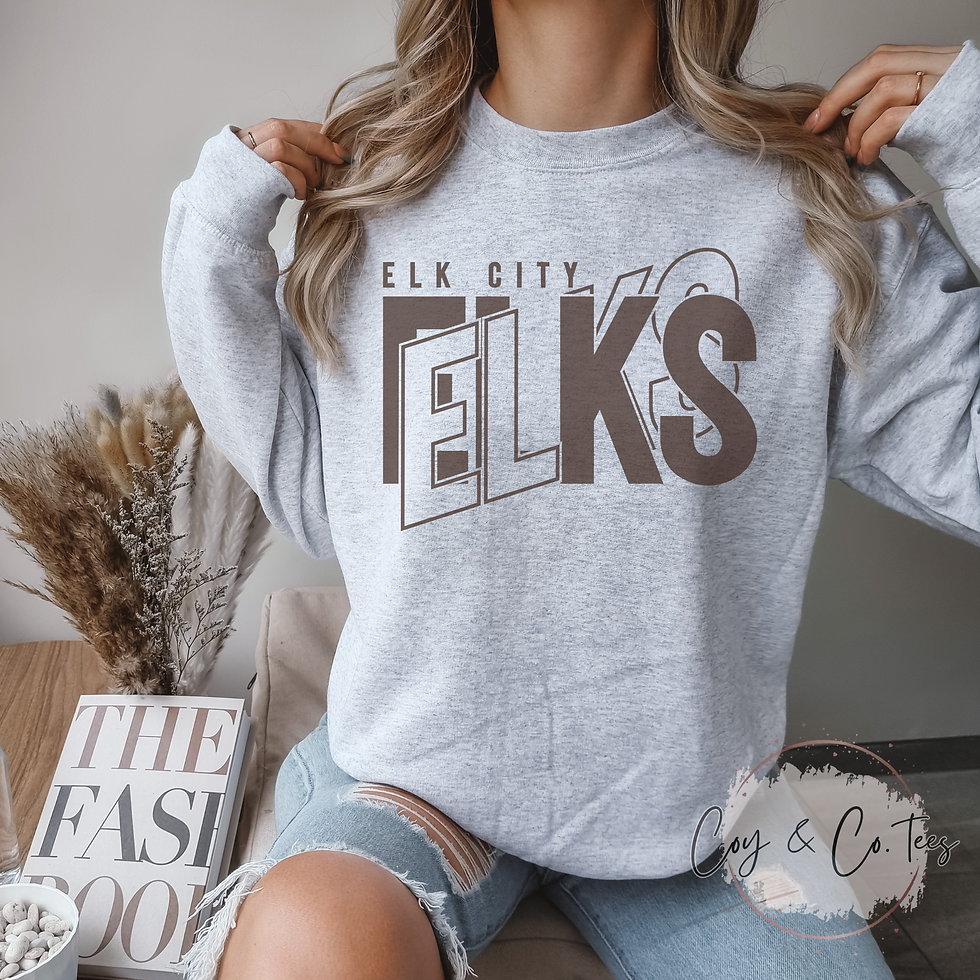 Thumbnail: Elk City Elks Cross Tee/Sweatshirts