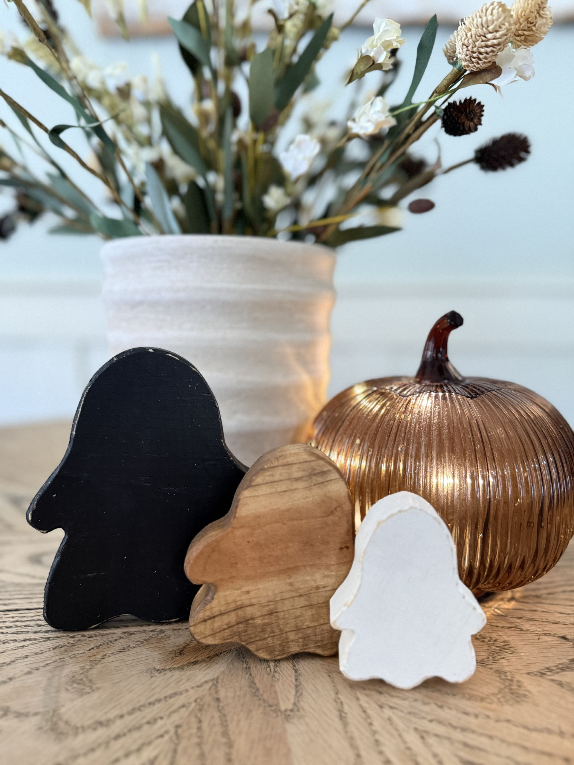 Rustic Reclaimed Wood Ghost Set of 3