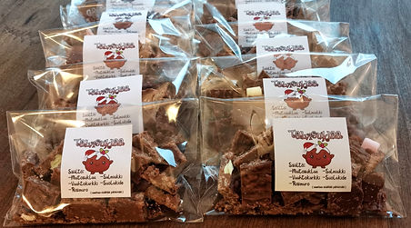 Omalla etiketillä suklaa