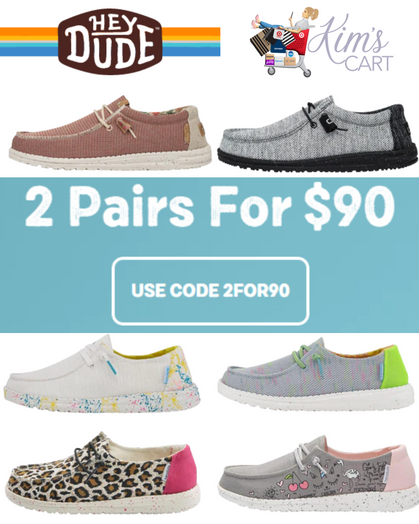 ✨Hey Dude Shoes 2 for $90 Shipped!!!✨