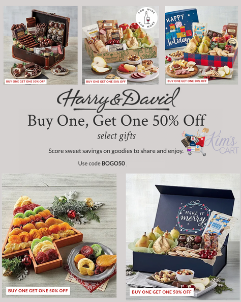 ‼️Harry & David: Buy one gift, get a second gift 50%‼️