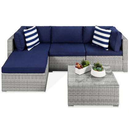 5-Piece Modular Wicker Sectional Conversation‼️‼️