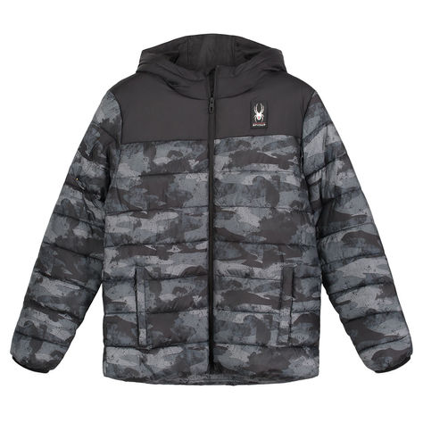 🔥🔥Spyder Men's Print Circuit Block Puffer Jacket for $39.99
