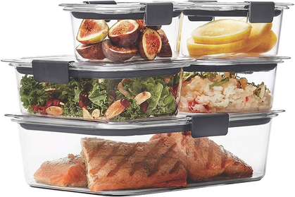 🔥🔥Rubbermaid Brilliance Leak-Proof Food Storage Containers with Airtight Lids