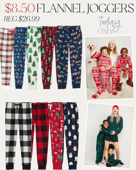 🎄🎅$8.50 Flannel Joggers: Today ONLY!!!