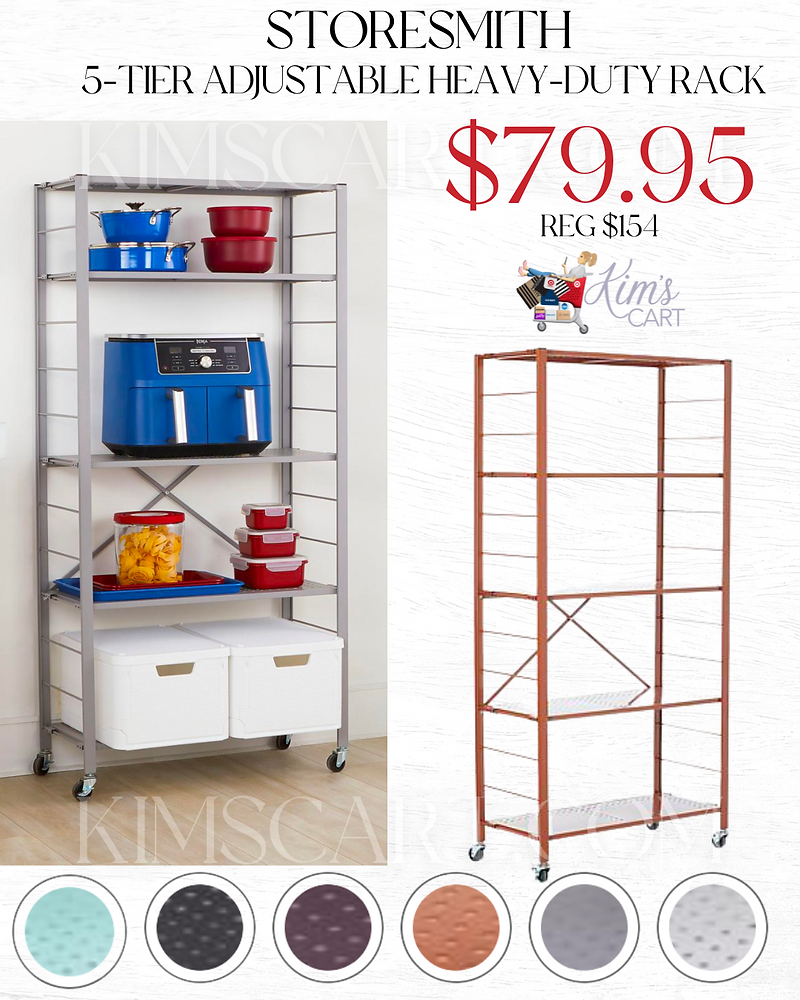 Exclusive StoreSmith 5 Tier Adjustable Heavy Duty Rack exclusive-storesmith-5-tier-adjustable-heavy-duty-rack