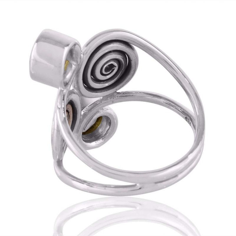 Thumbnail: Peridot 925 Sterling Silver Birthstone Ring