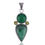 Thumbnail: Onyx, Malachite, Peridot 925 Silver Pendant