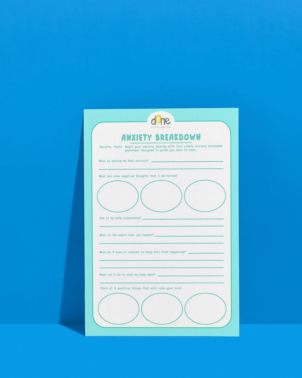 Thumbnail: Anxiety Breakdown Worksheet | Pack of 5