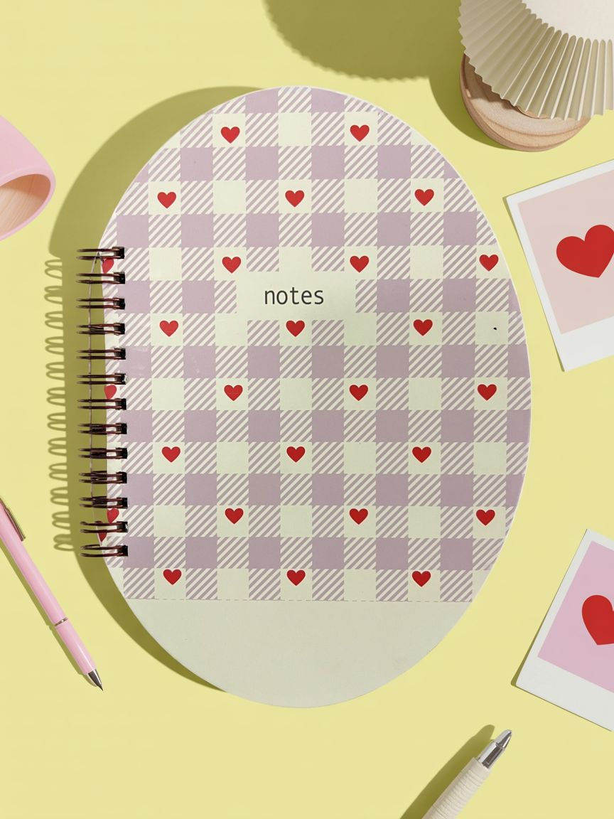 Sweetheart Scribbles Spiral Bound Hard Cover Notebook