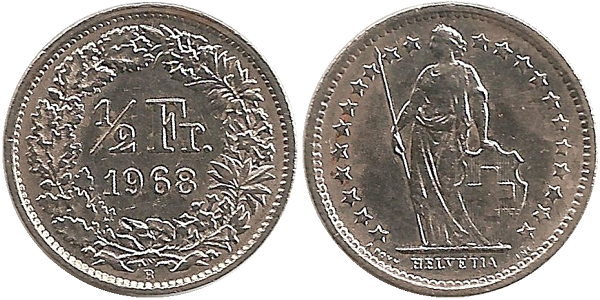 50 centimes 1968