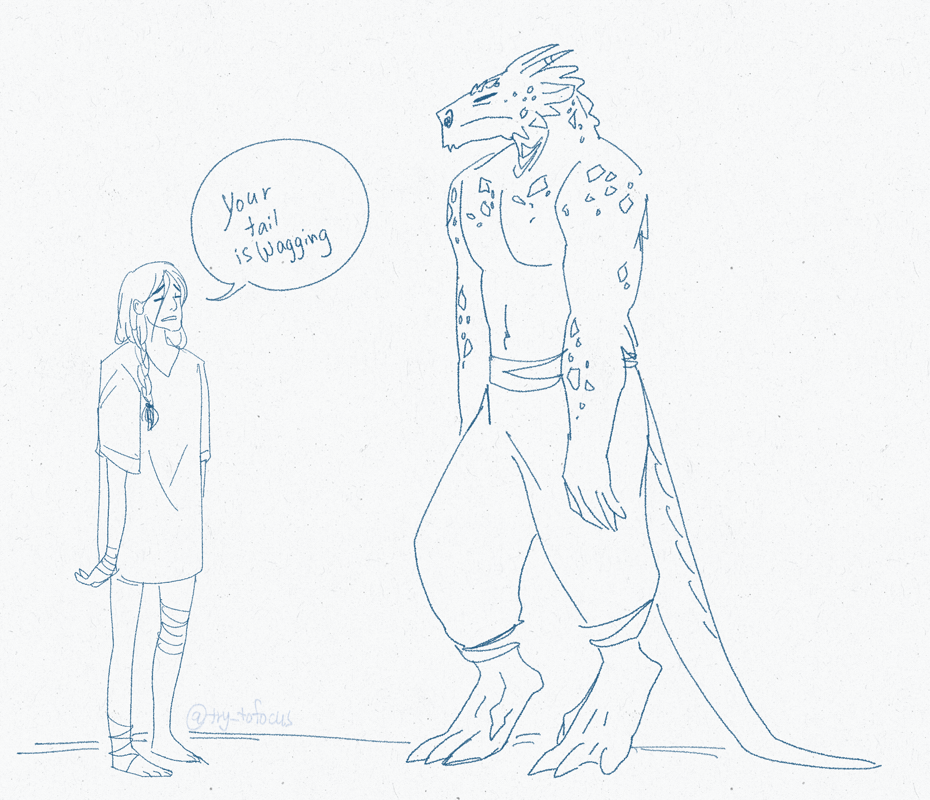 Your tail is wagging