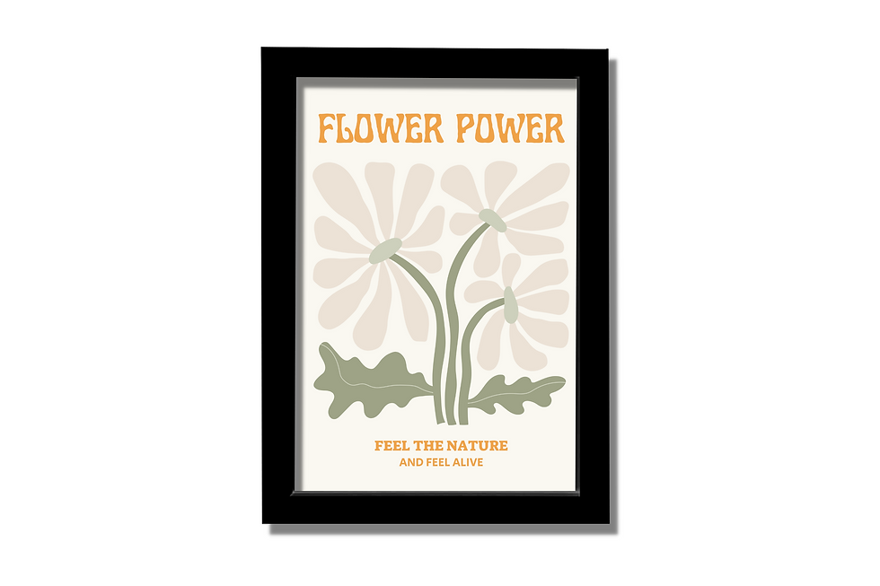 תמונה ממוזערת: תמונה ממוסגרת - Flower Power