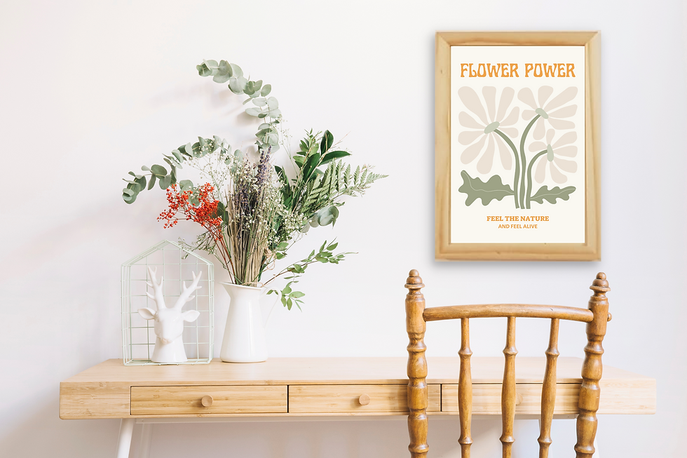 תמונה ממוזערת: תמונה ממוסגרת - Flower Power