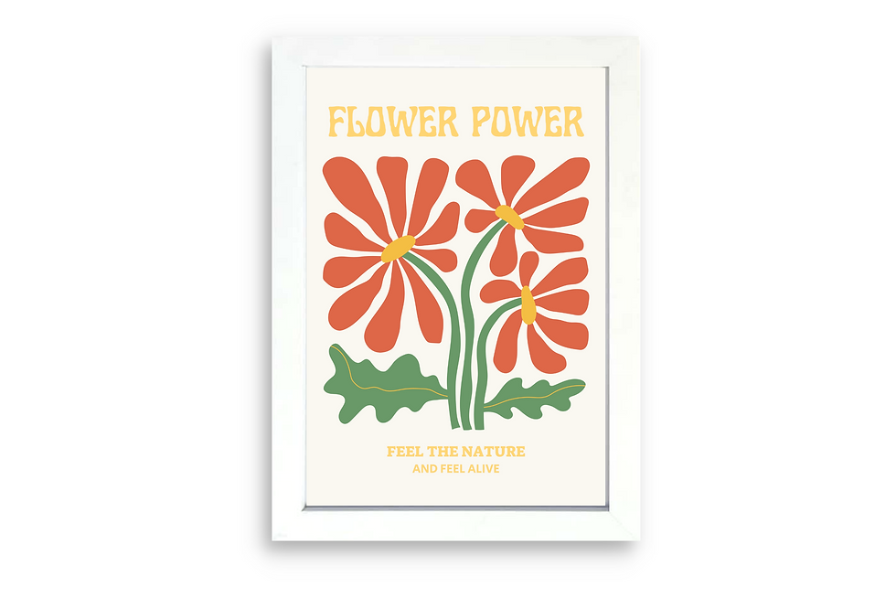 תמונה ממוזערת: תמונה ממוסגרת - Flower Power