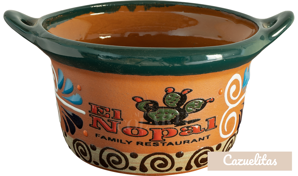 ollita de barro artesanal en forma de corazón para restaurante