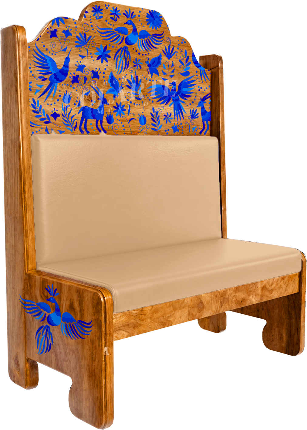 Booth pintado a mano con detalles tradicionales mexicanos