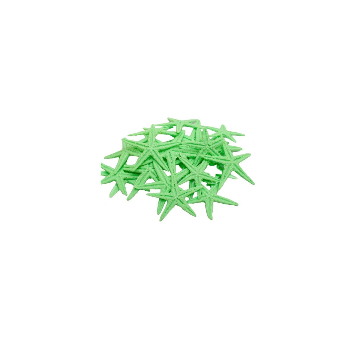 küçük polyester deniz yıldızı yeşil 0,5-1,5 cm 20 adet