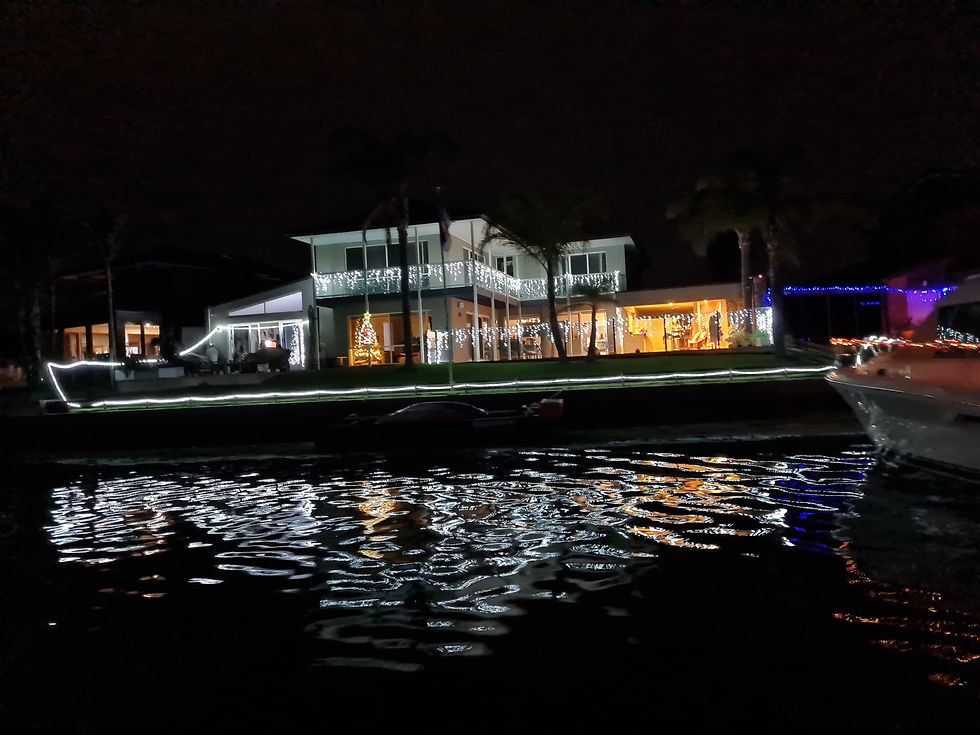 The Patterson Lakes canal Xmas lights