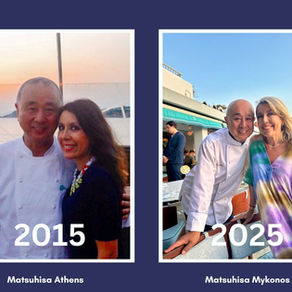 Met Nobu Matsuhisa in Mykonos