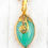 Thumbnail: Chrysoprase (6.69 ct) Pendant Handcrafted in 18k Yellow Gold