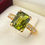 Thumbnail: Green Tourmaline (2.27 ct) w/ Diamonds (0.15 ct) in 18k Yellow Gold 