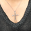 Thumbnail: Braided Cross Pendant w/ Diamonds (0.20 ct) in 18k Gold