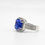 Thumbnail: Asscher Cut Tanzanite (4.51 ct) Ring with Diamonds (0.51 ct) in 18k White Gold