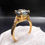 Thumbnail: Mermaid Tanzanite (2.65 ct) Ring w/ Diamonds (0.07 ct)  in 18k Yellow Gold
