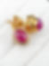 Ruby Cabochon (3.75 ct) Stud Earrings w/ Diamonds (0.20 ct) in 18k Yellow Gold 