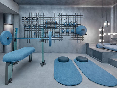 Denim Sculptural Gym: How Sutura Transforms Workout Equipment in Mexico City