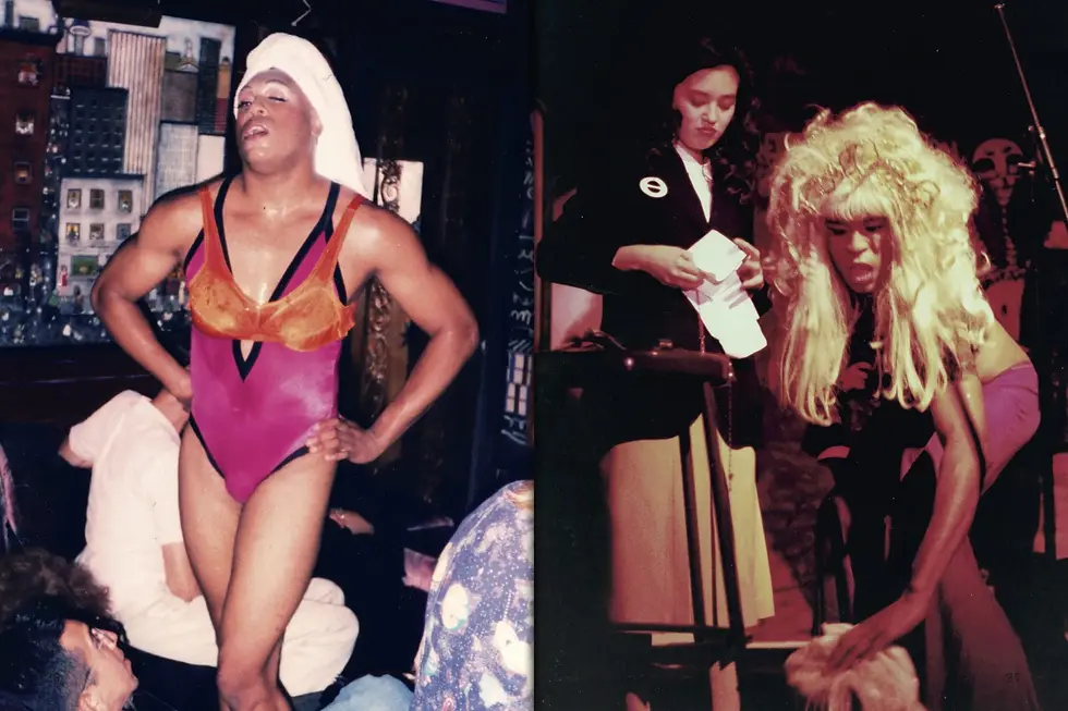 Vaginal Davis performing in punk-grotesque drag, representing anti-norm queer cultural resistance.