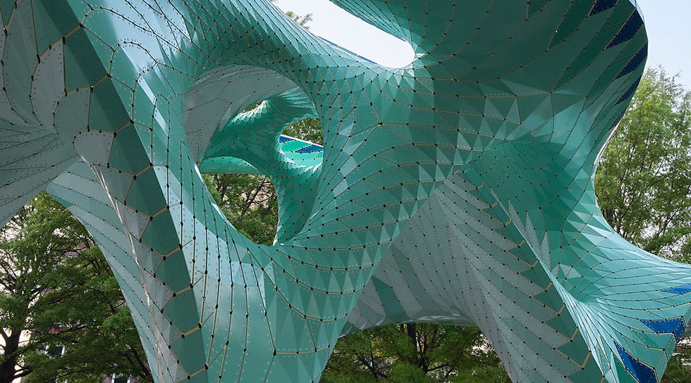 Walkable sculpture Pier 865 by MARC FORNES / THEVERYMANY in Knoxville’s historic park